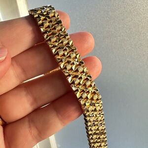 Gold plated chunky bracelet